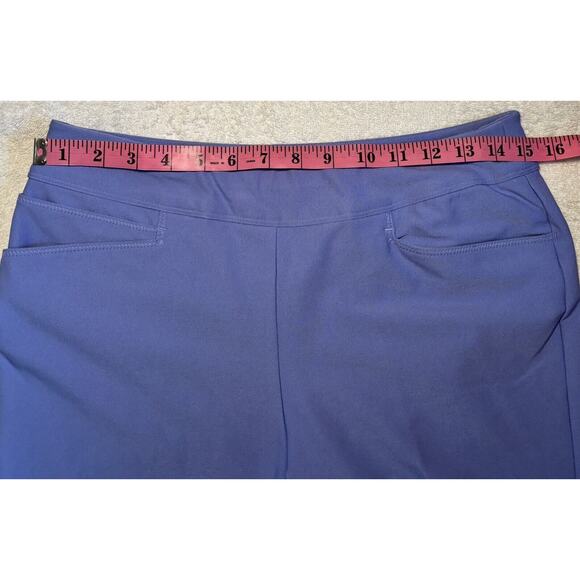 adidas Golf Shorts Womens SM - Pull On Bermuda Lightweight Stretch Periwinkle - Picture 6 of 8